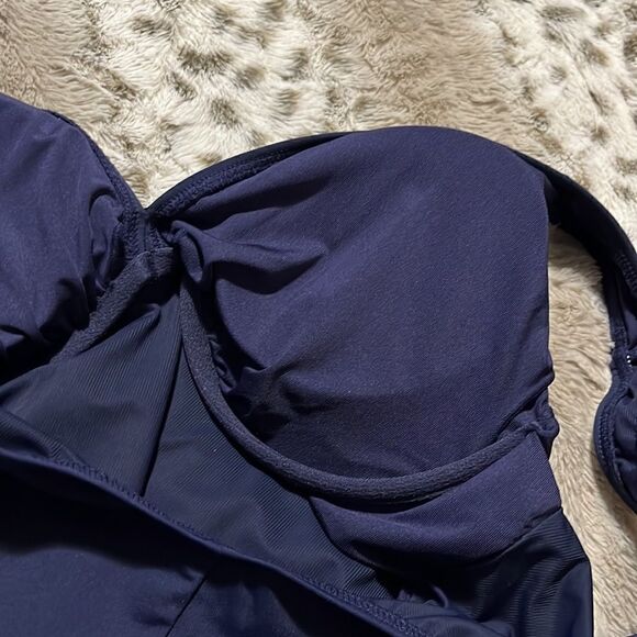 COCO REEF Contours V-Neck Underwire Tummy-Control One-Piece Swimsuit 34D - Picture 9 of 12